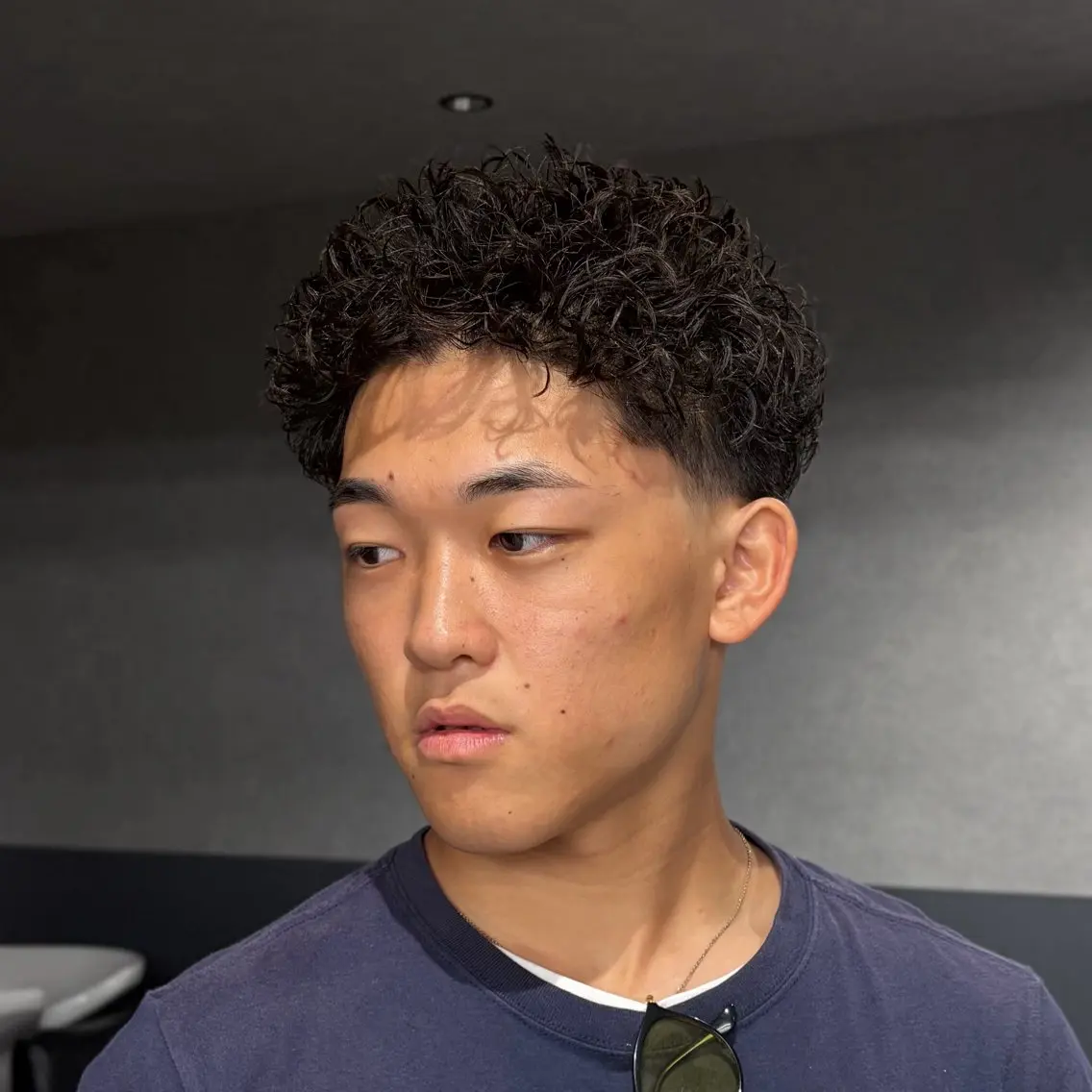 メンズ フェードカット メンズパーマ カット パーマ 志村 シュンスケのヘアスタイル