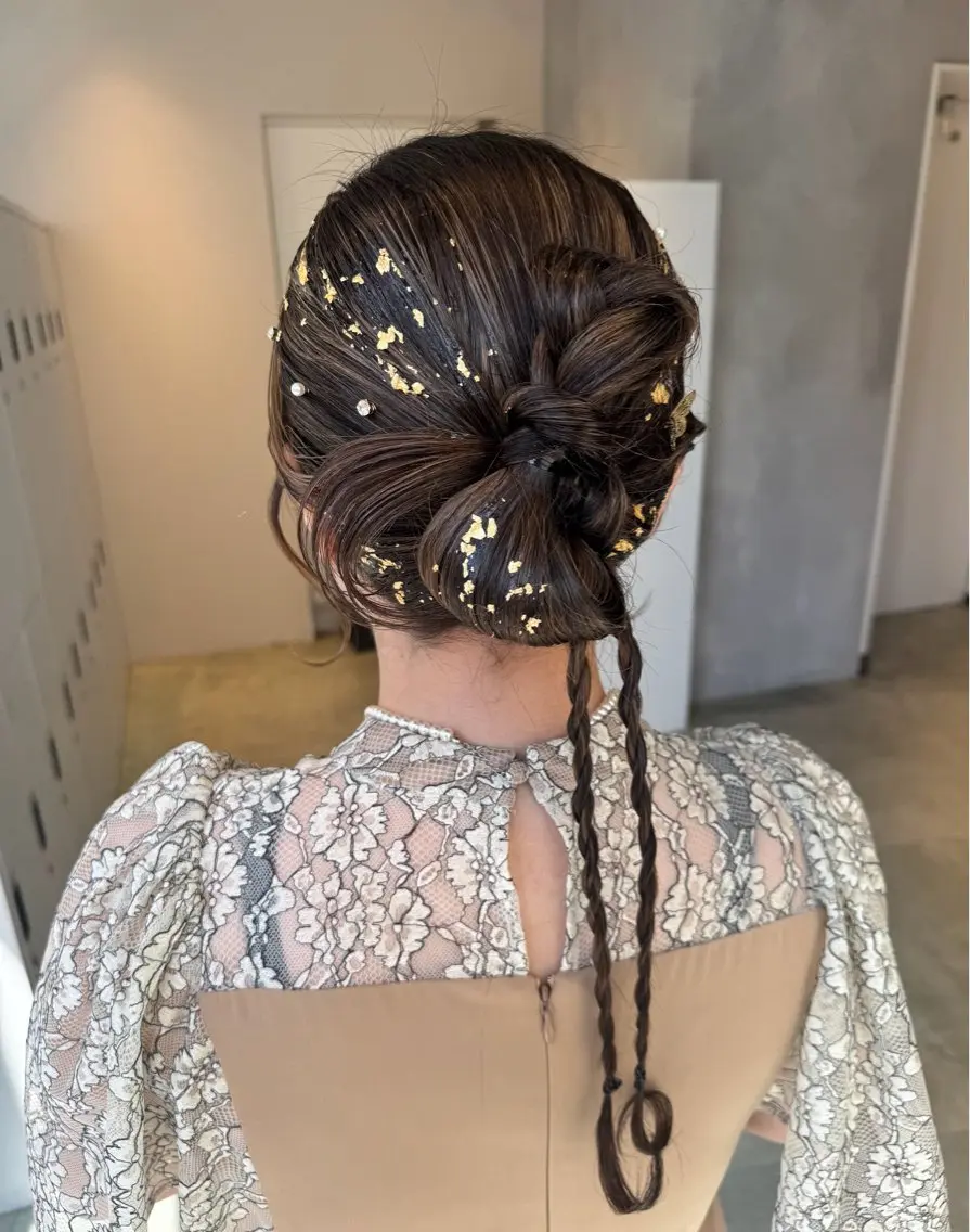 ヘアアレンジ 透明感カラー✨艶髪 制作🌱山根あゆみのヘアスタイル