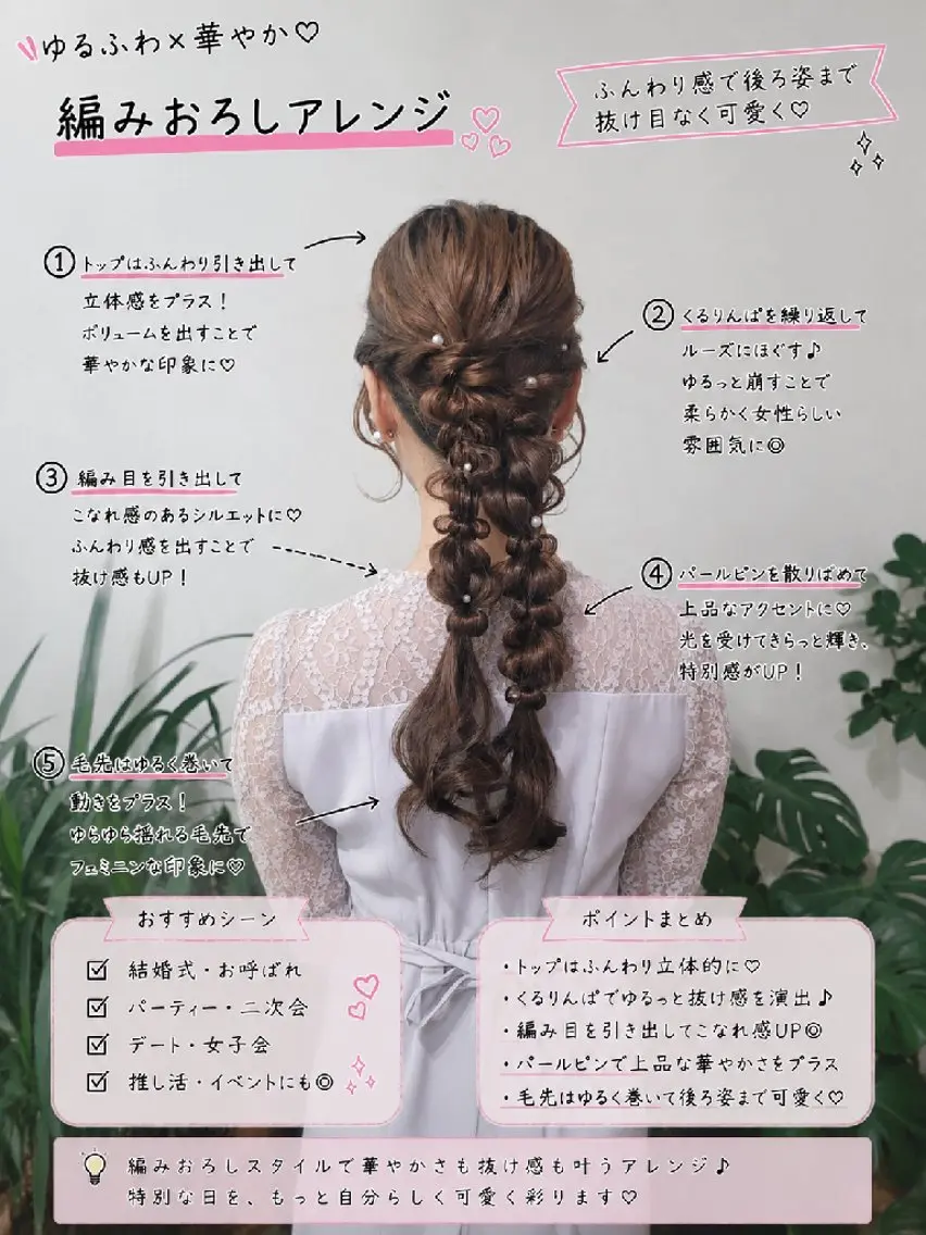 ロング ヘアアレンジ ヘアセット 渥美 寿美翔のヘアスタイル