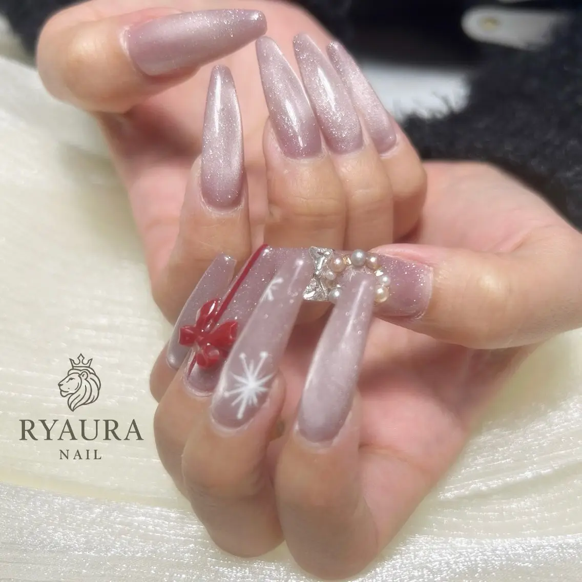ネイル 冬ネイル クリスマス RYAURA NAILのネイルデザイン