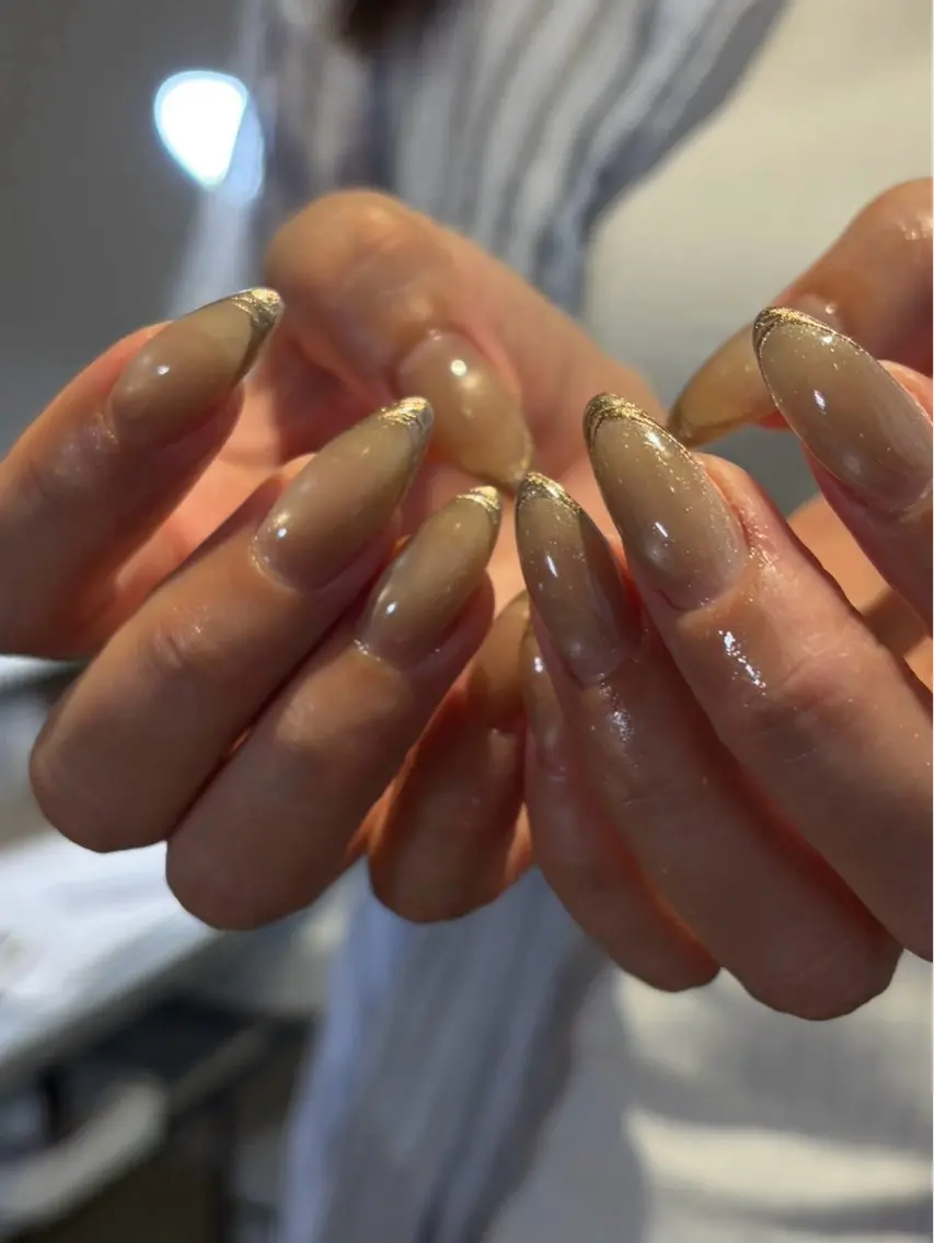 ネイル マグネットネイル ニュアンスネイル オフィスネイル ハンドネイル Nail Salon Luanaのネイルデザイン