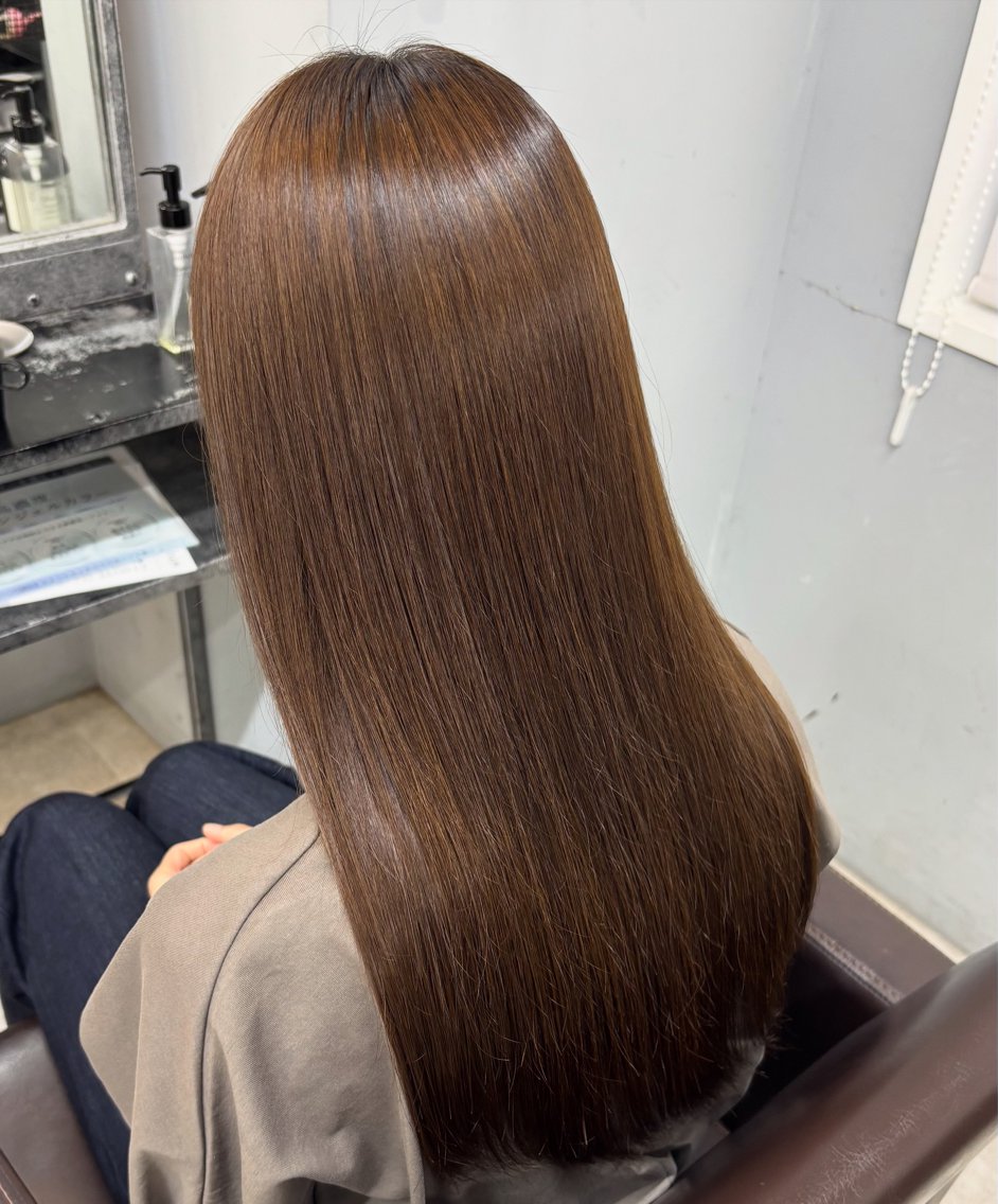 ロング 佐藤 宰 OZ桑野店のヘアスタイル
