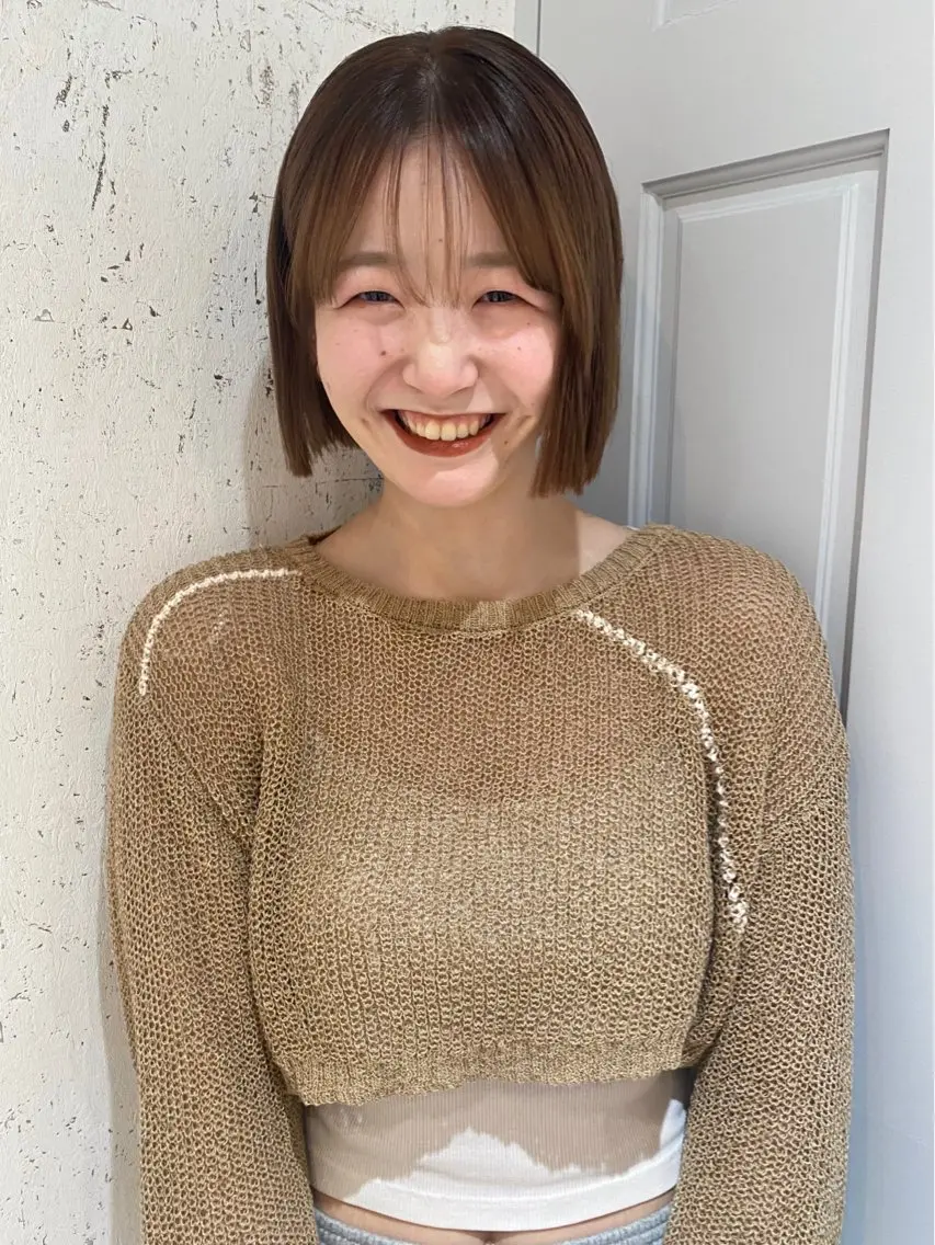 ショート カラー ベージュカラー カット ヘアカラー トリートメント mai / linoah˚✧のヘアスタイル