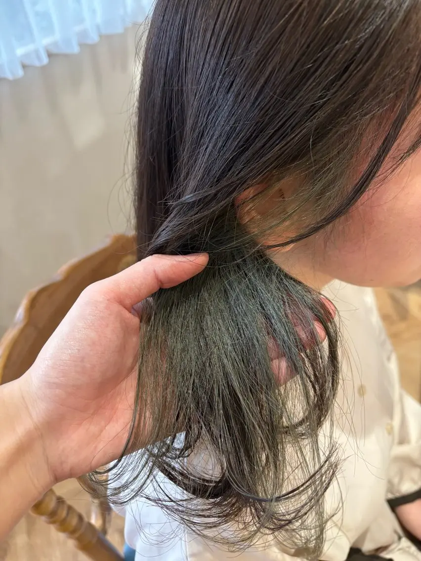 セミロング ヘアカラー トリートメント belta🌿 岡村優🌷のヘアスタイル
