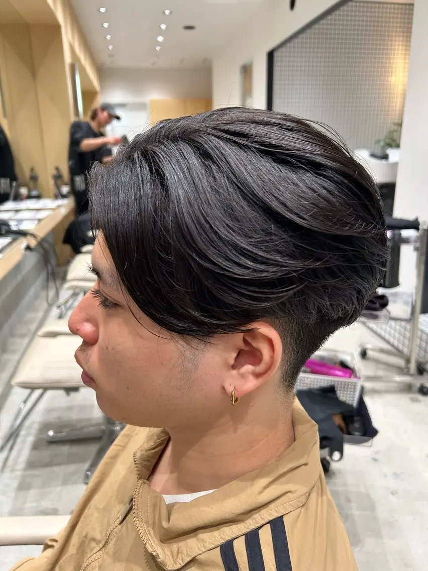 パーマ メンズ フェードカット メンズパーマ 縮毛矯正 カット 縮毛矯正 🐲ツイスパ🐲 フェード/龍のヘアスタイル