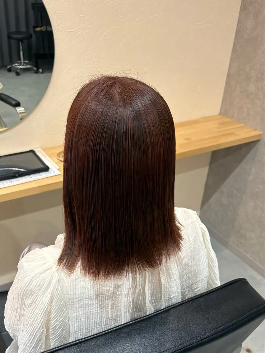 ミディアム カラー 髪質改善 トリートメント ヘアカラー トリートメント 透明感カラー/ 髪質改善☁️𓍼のヘアスタイル