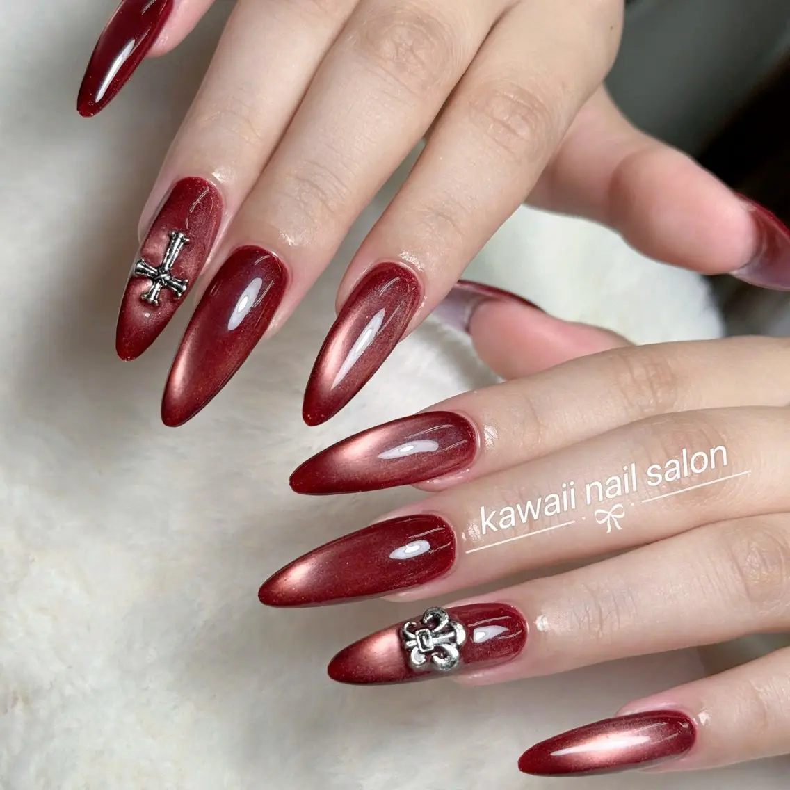 ネイル アニマル柄 長さ出し フレンチネイル グラデーション キラキラネイル Kawaii Nail Salonのネイルデザイン