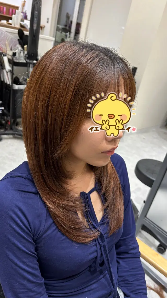 セミロング 國井 結花のヘアスタイル
