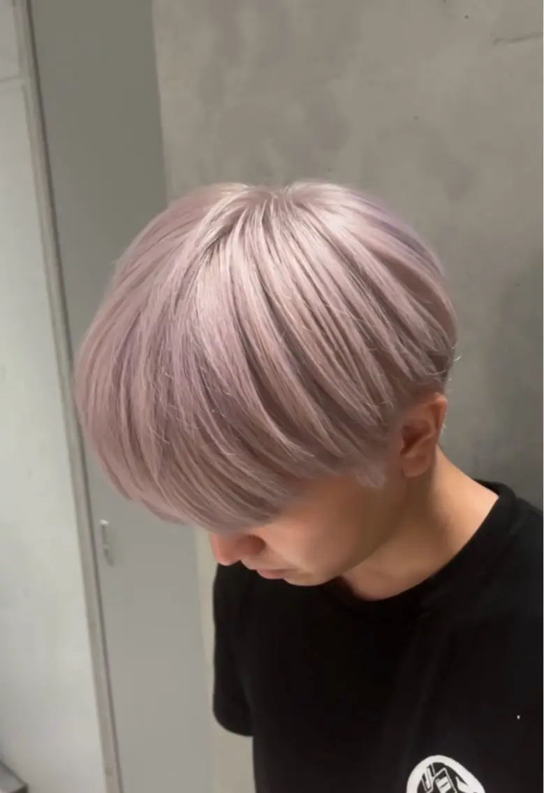 ショート カラー メンズ 落ちる黒 森崎雄斗のヘアスタイル