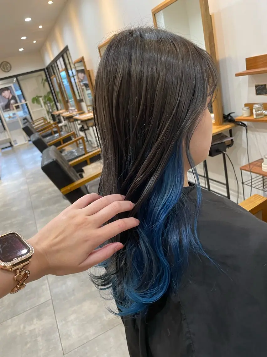 ロング カラー ブリーチ ケアブリーチ 透明感カラー インナーカラー デート 自分史上1番可愛い/ 似合わせ【MAHO】のヘアスタイル