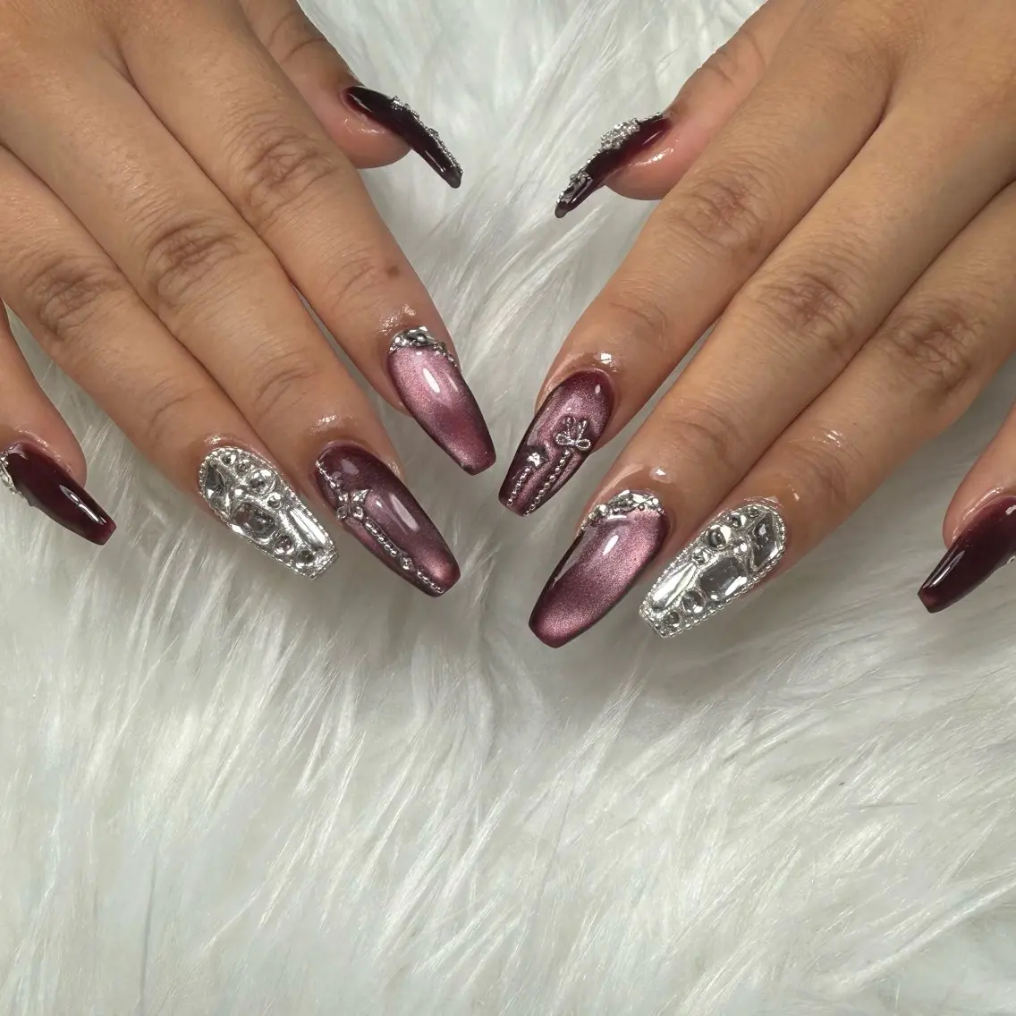 ネイル 冬ネイル クリスマス ハンドネイル L'ino nailのネイルデザイン