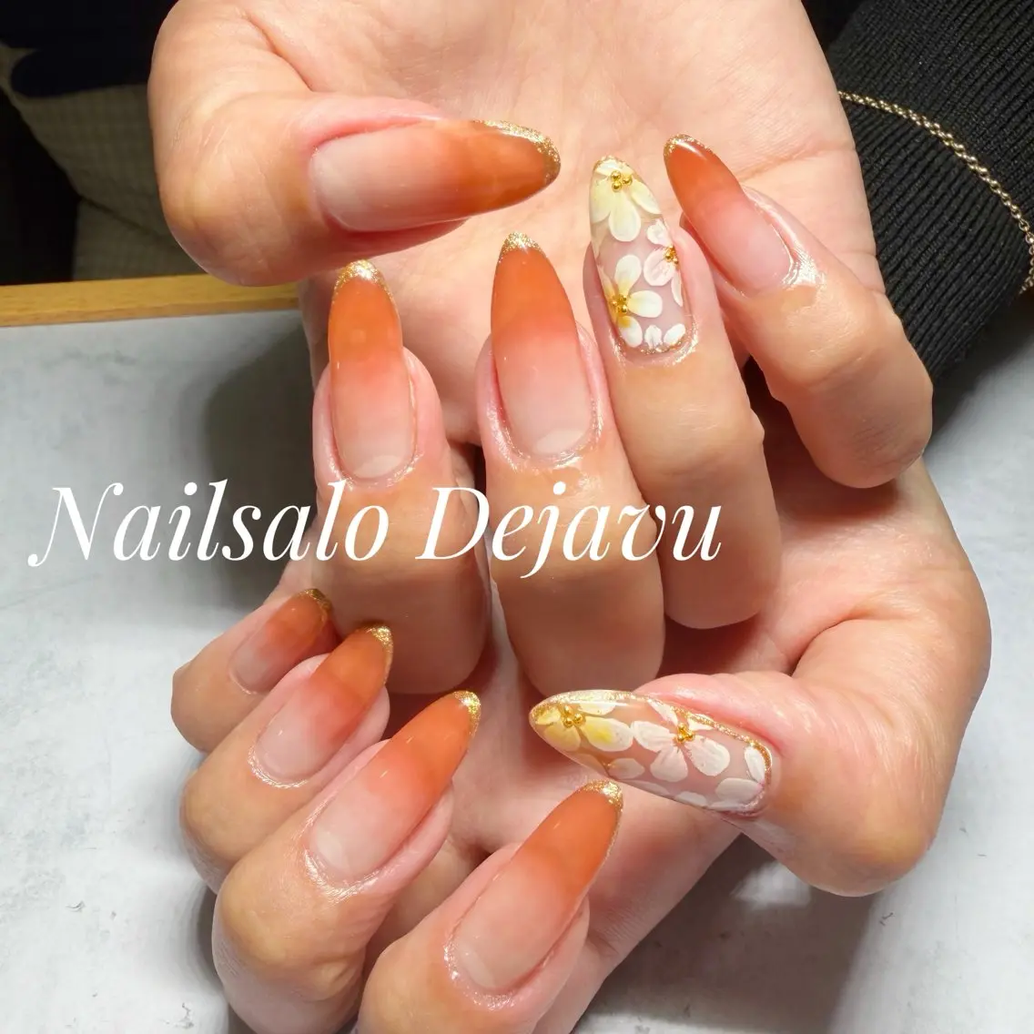 ネイル フラワーネイル ハンドネイル Nailsalon Dejavuのネイルデザイン