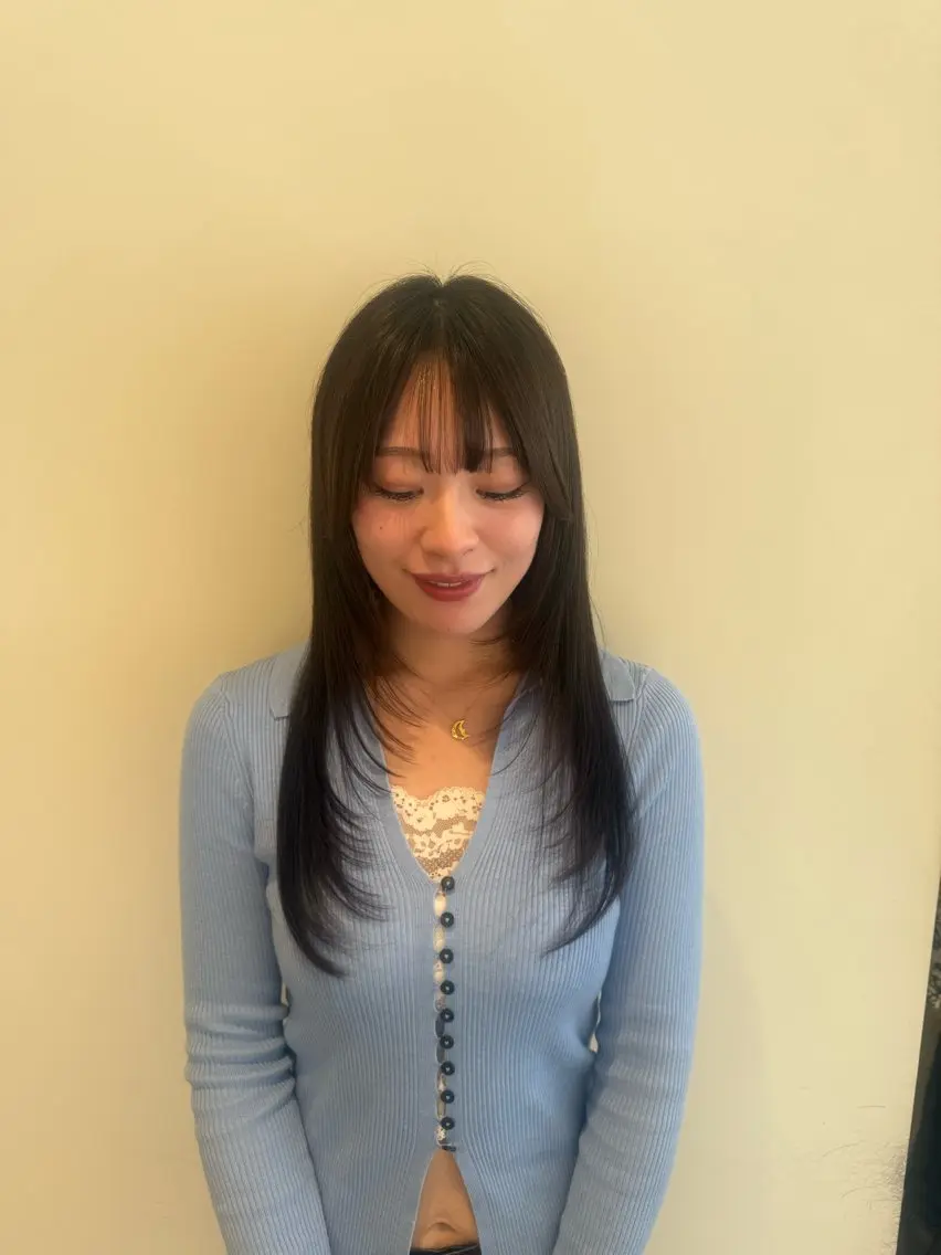ロング レイヤーカット カット トリートメント かとう きりん🎀🪽のヘアスタイル
