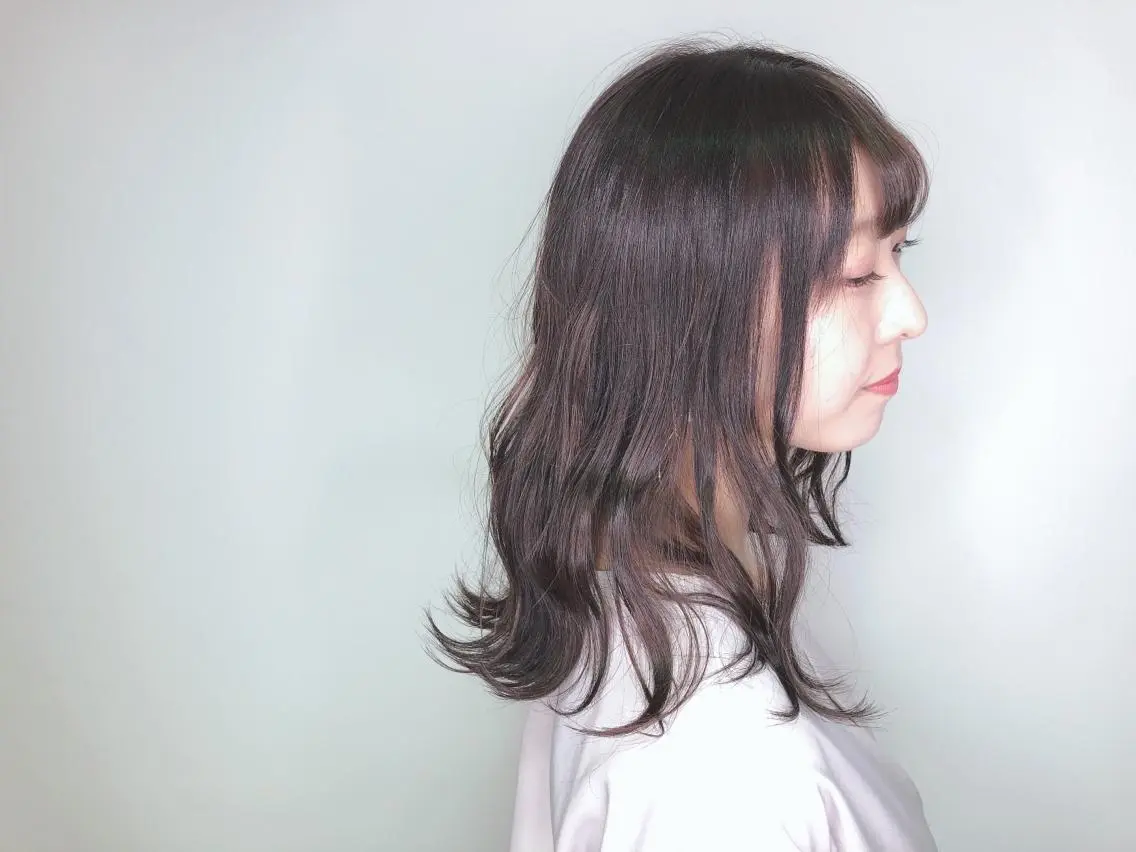 ミディアム トリートメント ヘアセット 💜髪質改善美髪💜 星野清光のヘアスタイル