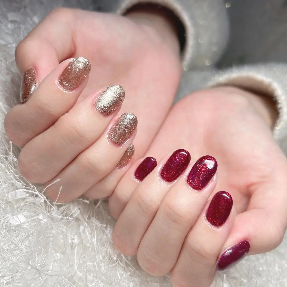 ネイル 長さ出し フレンチネイル ジェルネイル グラデーション 韓国ネイル ハンドネイル Nail&eye Belire 新宿のネイルデザイン