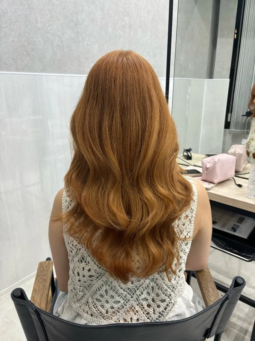 ロング 縮毛矯正 ヘアカラー ✨渋谷ハイトーン 功太郎のヘアスタイル