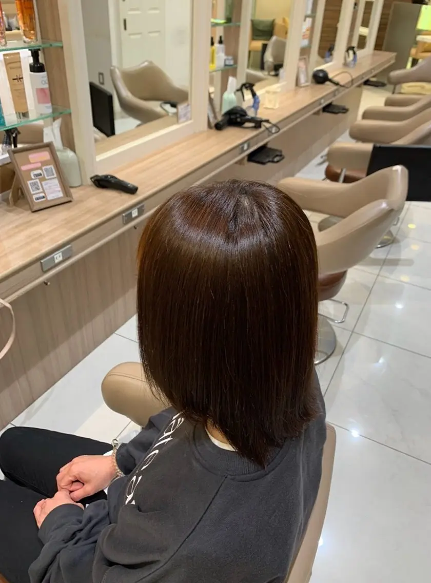 ミディアム ヘアカラー トリートメント Ash元住吉 クサカハルトのヘアスタイル