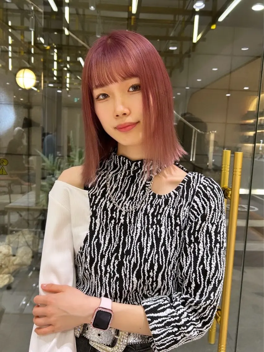 セミロング カラー 🦋sana🦋 似合わせカット✁のヘアスタイル