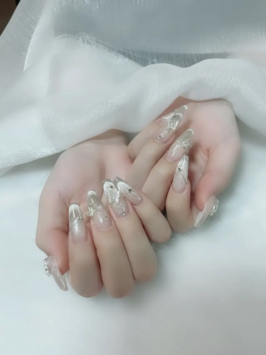 ネイル 長さ出し ネイルチップ Amina nail salonのネイルデザイン