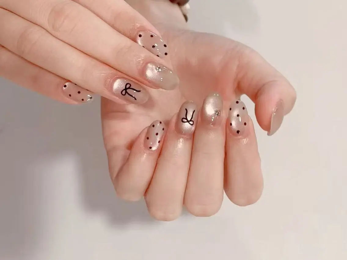 ネイル ハンドネイル H3 Nail Tsuki🦋💙のネイルデザイン