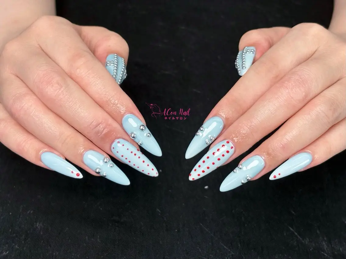 ネイル 桜ネイル 長さ出し フラワーネイル フレンチネイル ジェルネイル ハンドネイル ACon NailSalonのネイルデザイン