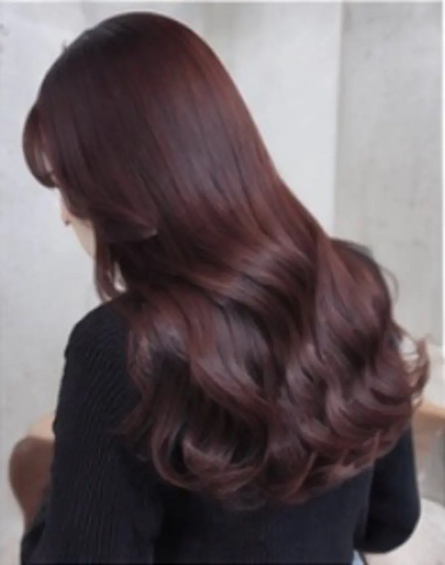 ロング カラー ヘアカラー 韓国×艶ハイトーンが かわいい✨️リオ🍒のヘアスタイル