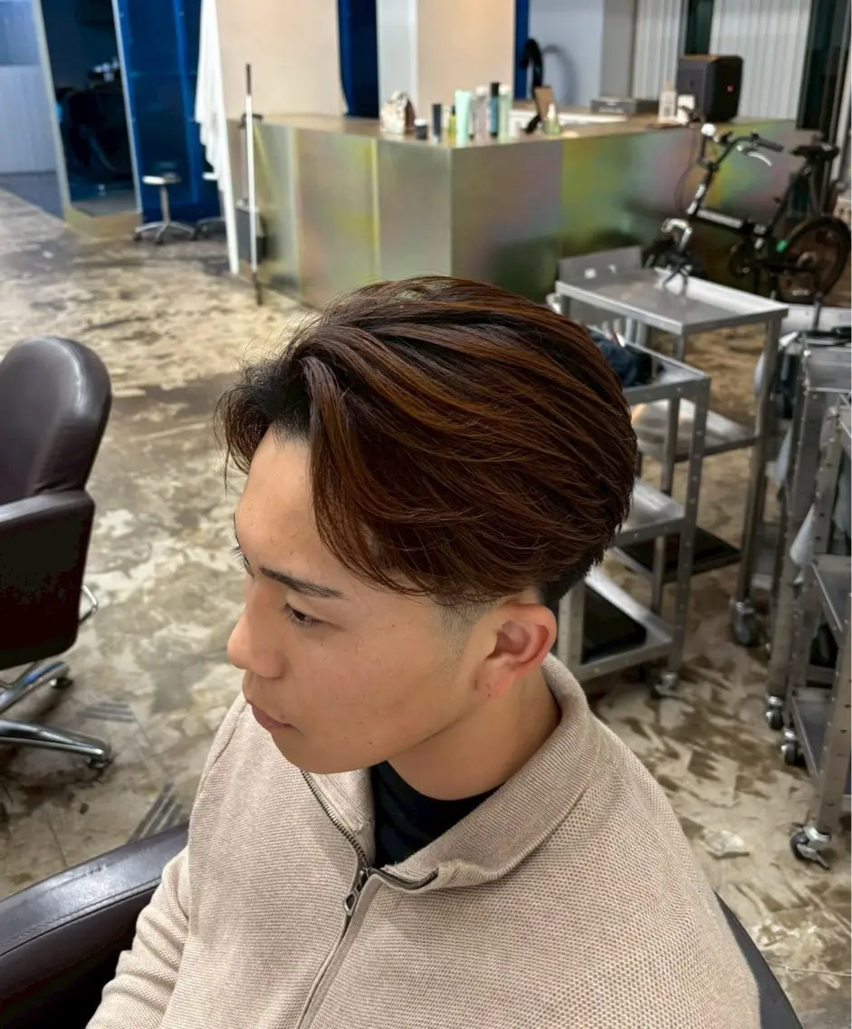 メンズ センターパート 小林 大和のヘアスタイル