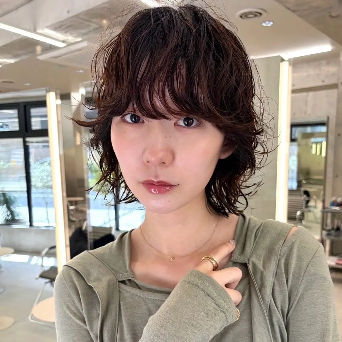 似合わせカット＋ケアパーマ＋最高級aujuaトリートメント￥9680の写真