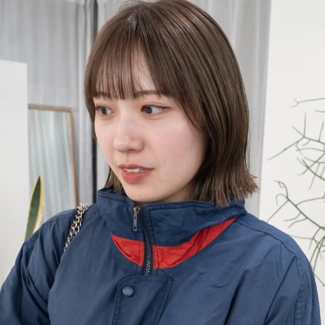 ショート 切りっぱなしボブ ボブ カット ヘアカラー 古畑 愛美のヘアスタイル