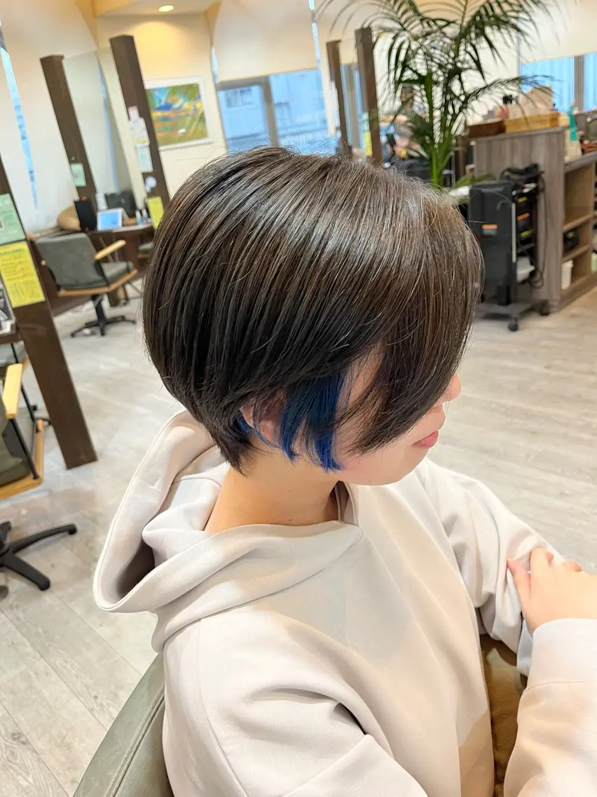 ショート カラー カット ヘアカラー トリートメント 中野  淳のヘアスタイル
