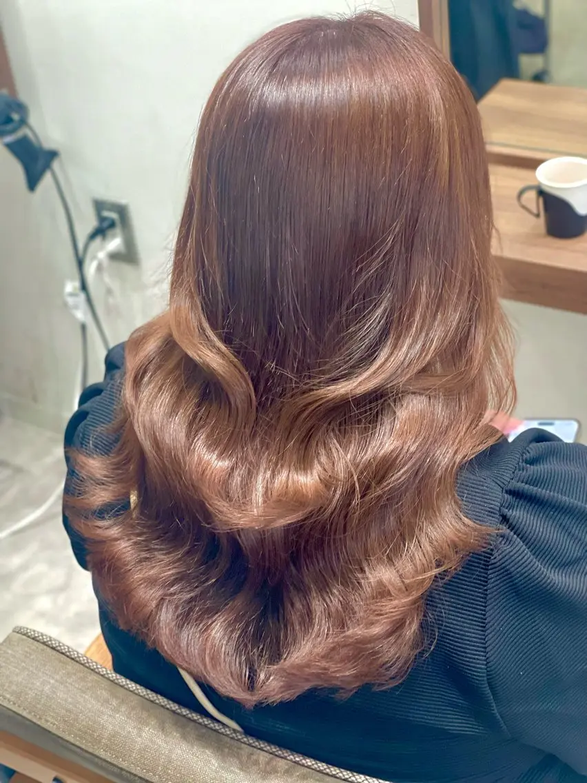 ロング カット ヘアカラー 朝5分でキマる艶髪 /ヤマダのヘアスタイル