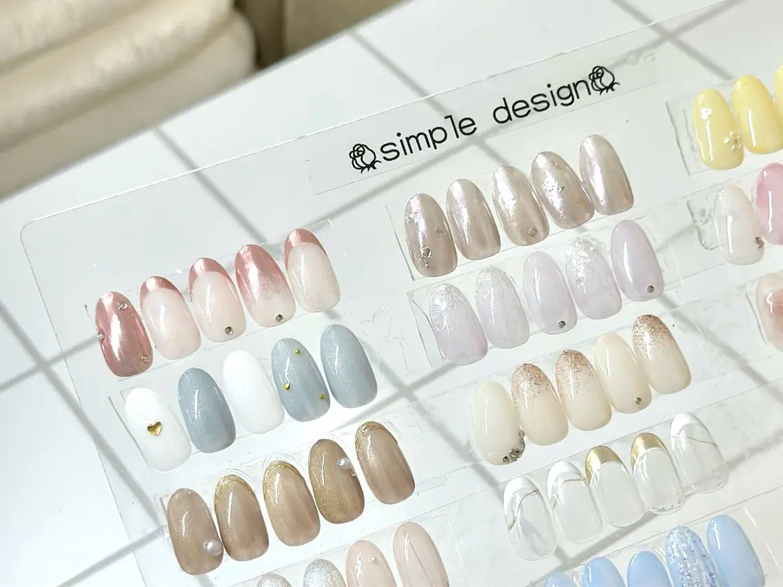 オフ込み60分💅定額シンプルデザインコース✨の写真
