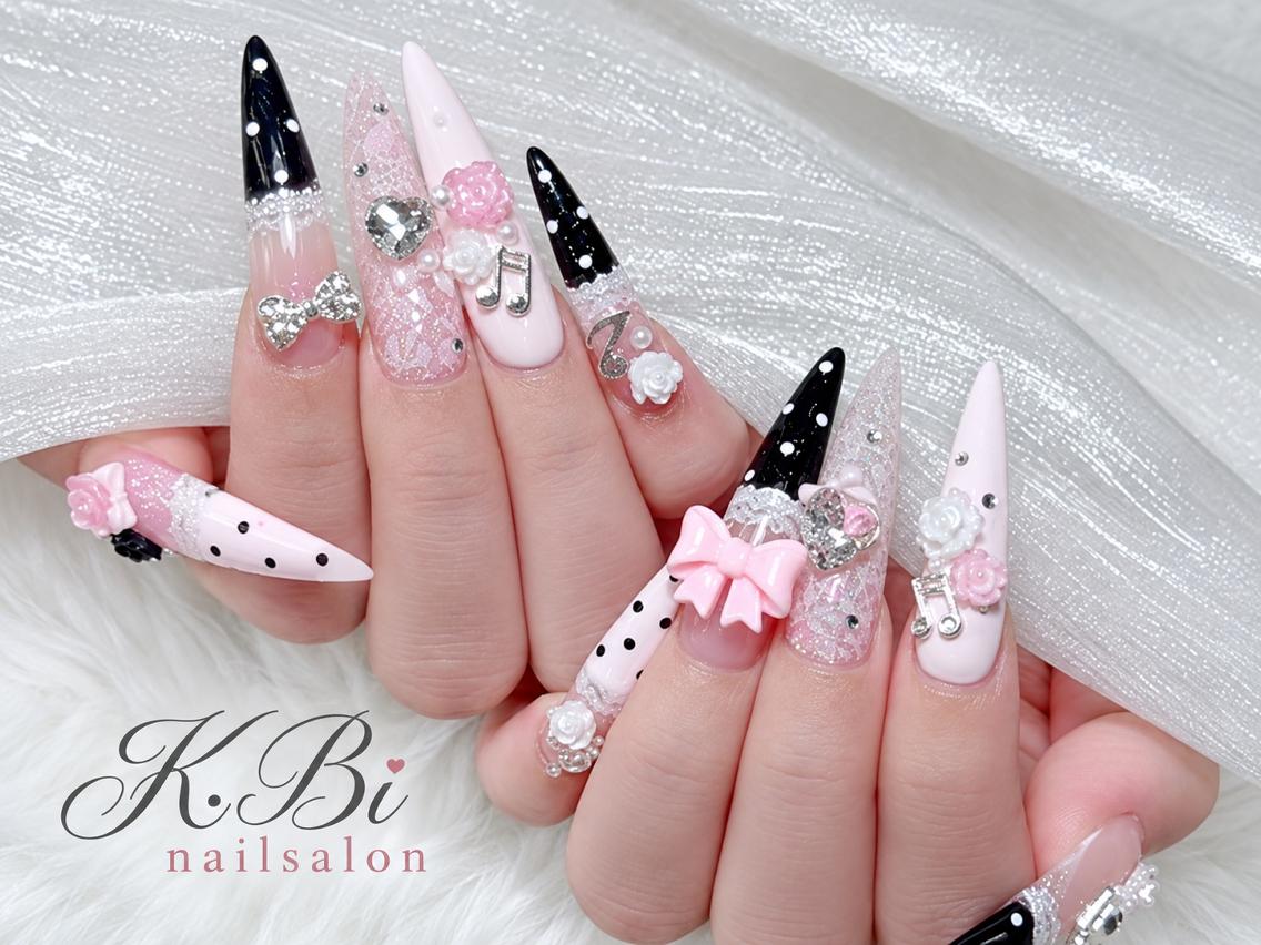 ネイル 成人式 ジェルネイル マグネットネイル 大理石ネイル(マーブル) 持ち込み ハンドネイル K.bi_nail ネイル長さ出し専門店のネイルデザイン
