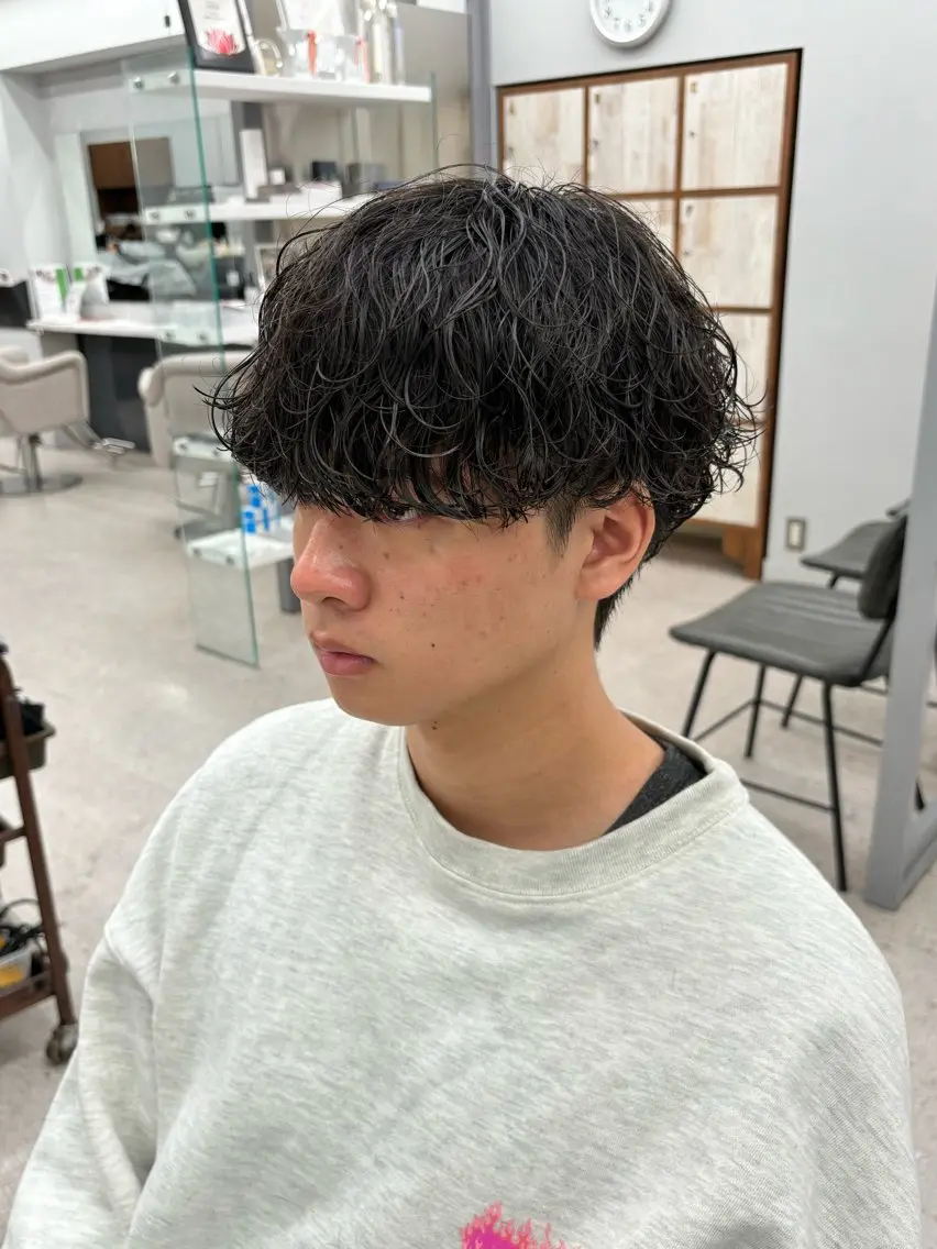 パーマ メンズ カット パーマ 🍐シャドウパーマ メンズ特化/守岡🍐のヘアスタイル