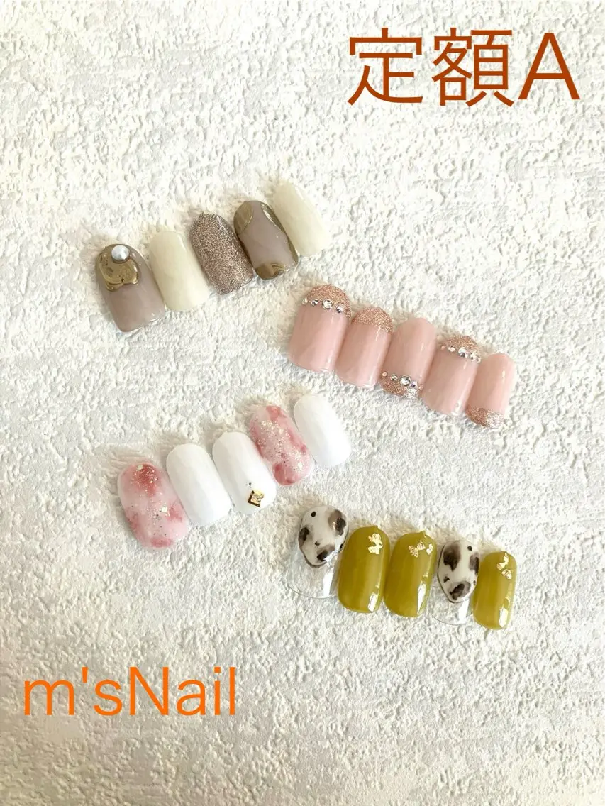 ネイル ジェルネイル パラジェル ハンドネイル m'sNail 福岡西区 ネイルのネイルデザイン