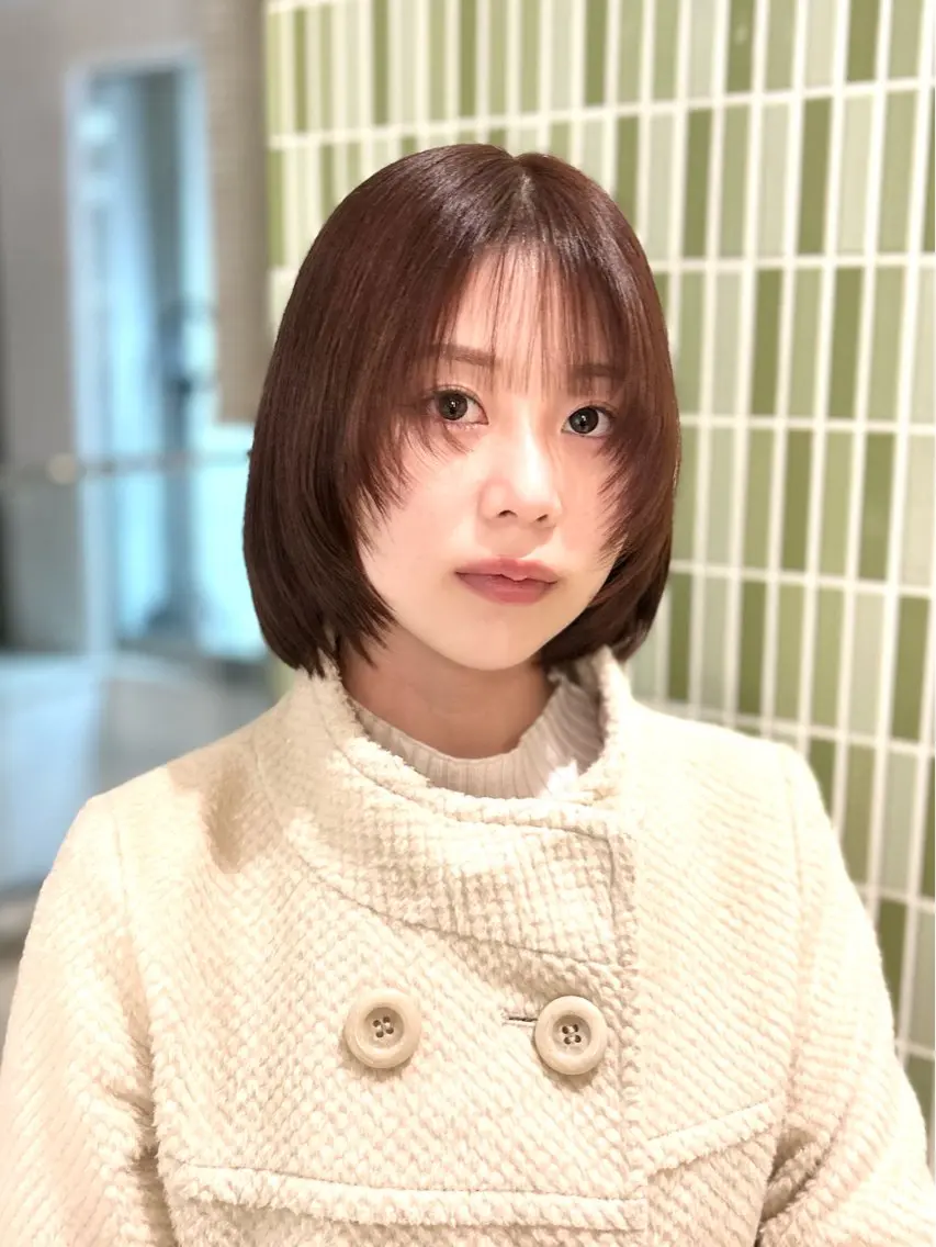 ミディアム カラー SAKURA🍒 天神/大名/透明感のヘアスタイル