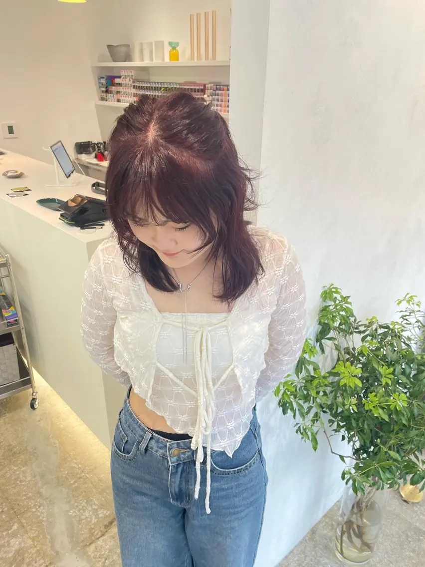 🎀カット＋ブリーチ無しダブルカラー+2stepトリートメントの写真
