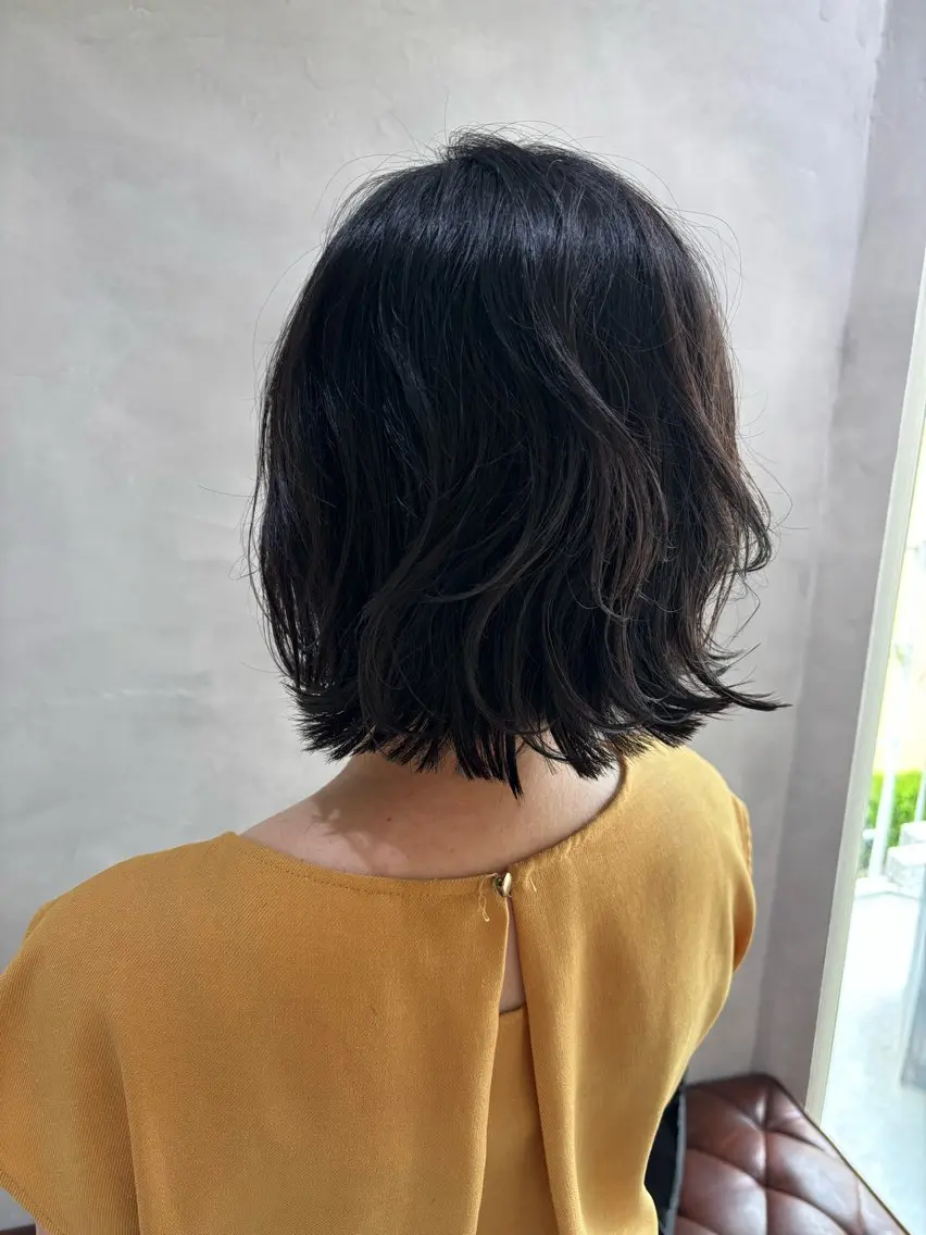 ミディアム パーマ カット パーマ トリートメント manarino マリのヘアスタイル