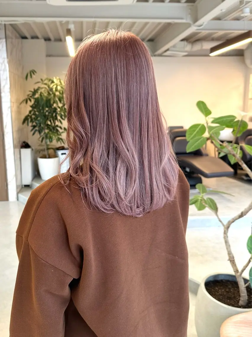 ミディアム カラー ハイトーン×似合わせ 🌱中川慎之介のヘアスタイル