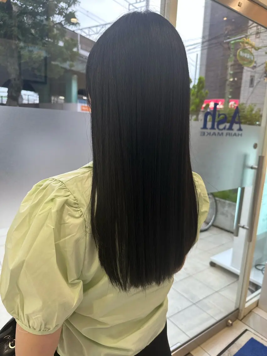 セミロング 髪質改善 トリートメント ヘアカラー 竹下 勝也のヘアスタイル