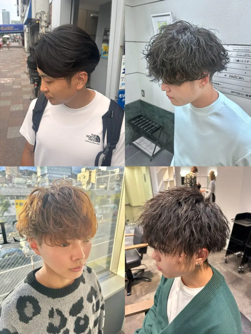 ショート パーマ メンズ メンズパーマ 穐田 航のヘアスタイル