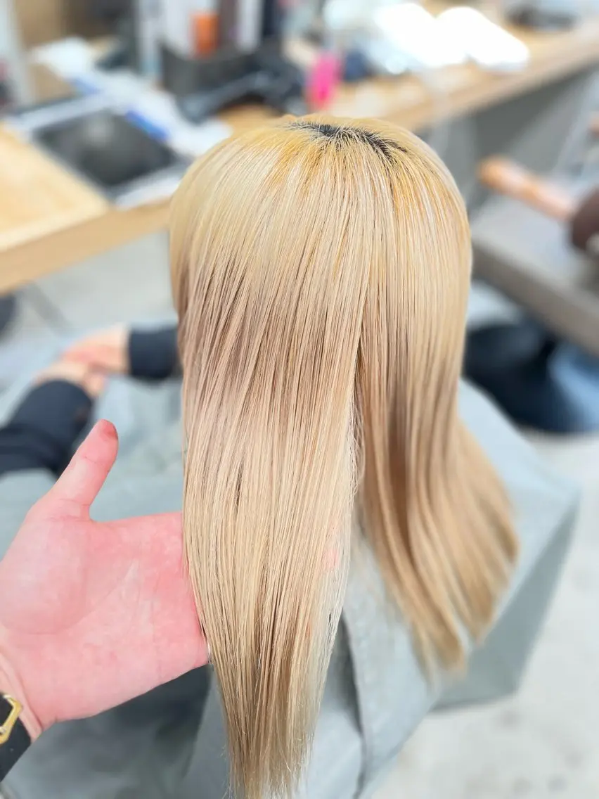 髪質改善tr✖️艶縮毛矯正✖️天使の艶カラー🩷¥19800の写真