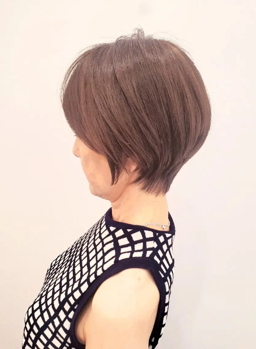 ショート カラー カット ヘアカラー トリートメント ヘッドスパ 齋藤 愛美のヘアスタイル
