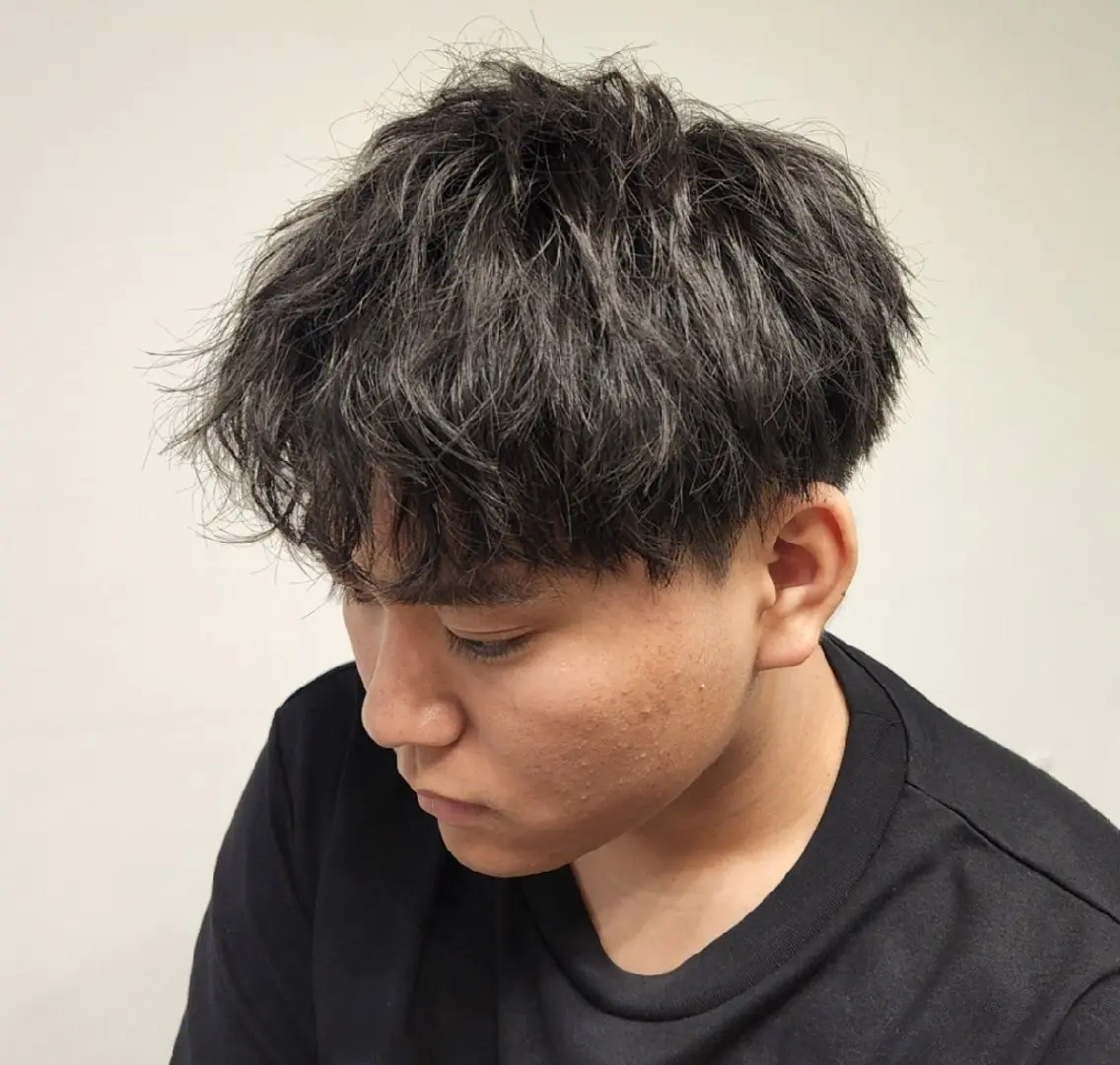 ショート パーマ メンズ 【イケメン風パーマ】 SHOFYのヘアスタイル