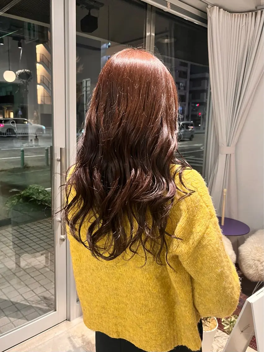ロング カラー ブラウンカラー 透明感カラー piilo. サダのヘアスタイル