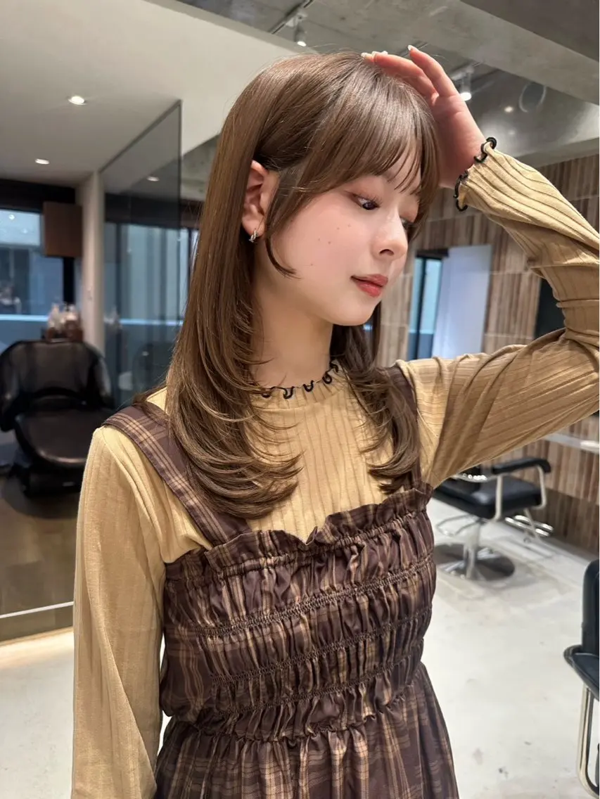 セミロング mizuki /カットモデル募集のヘアスタイル