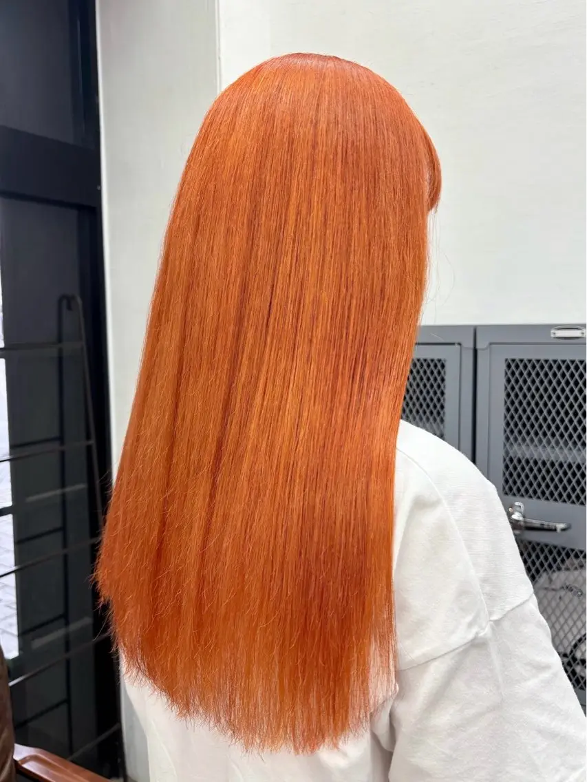セミロング ヘアカラー ブリーチ透明感カラー 🍀mizuki🍀のヘアスタイル