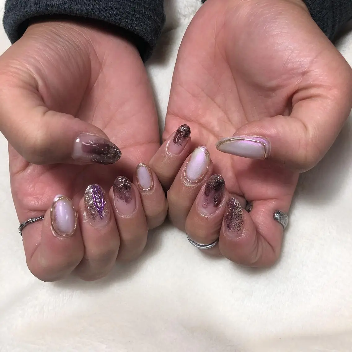 ネイル 持ち込み ニュアンスネイル nails 🎀meのネイルデザイン