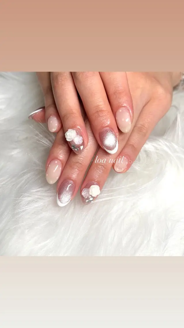 ネイル アートネイル ワンホンネイル ハンドネイル loa nailのネイルデザイン