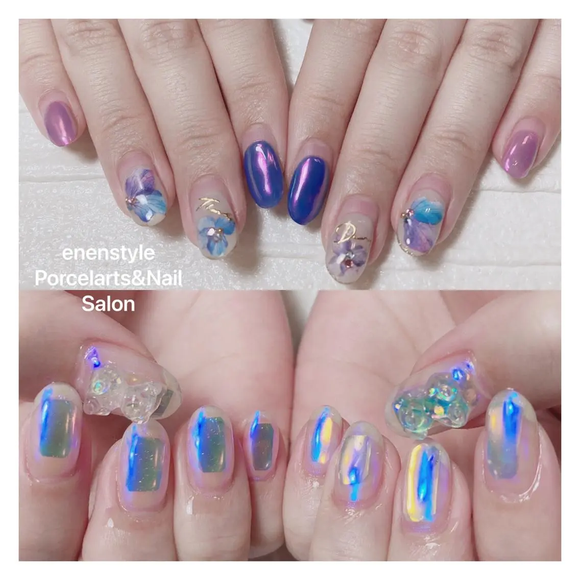 ミディアム ネイル 🐾enen style 🐾のネイルデザイン